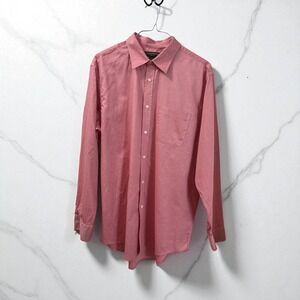Banana Republic Relaxed Fit Mens‎ XL Red Button Down Shirt Long Sleeve
